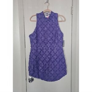 Amanda Uprichard Lavender Lace Dress